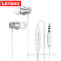 Fones de ouvido Lenovo HF130 com fone de ouvido com fita de pescoço com fio de microfone